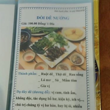 Thực đơn- Quán Ăn Lẩu Dê Cường Phát