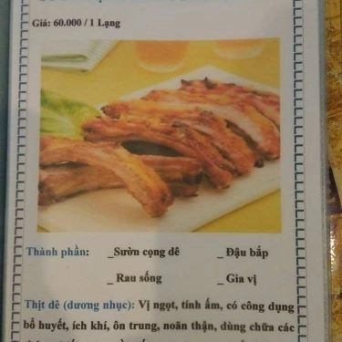 Thực đơn- Quán Ăn Lẩu Dê Cường Phát