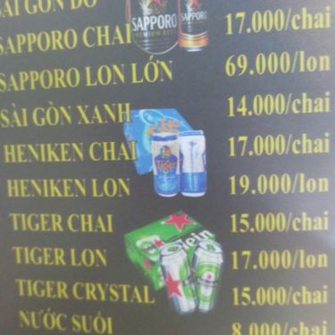 Thực đơn- Quán Ăn Lẩu Dê Đồng Hương 1