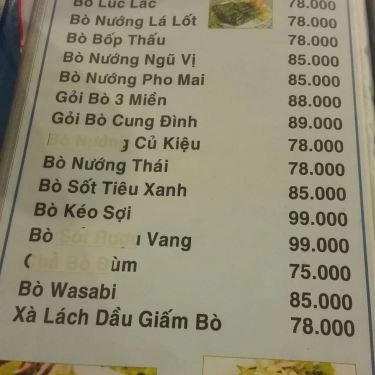 Thực đơn- Quán Ăn Lẩu Dê Lộc Phát - Ung Văn Khiêm