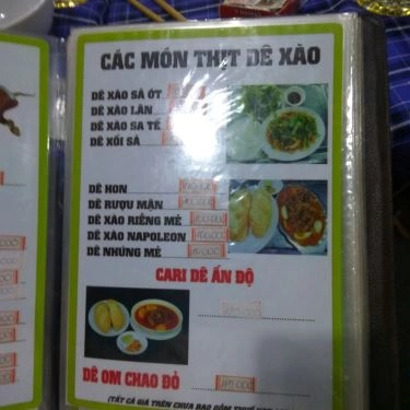 Thực đơn- Quán Ăn Lẩu Dê Núi Ngự