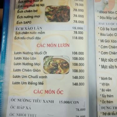 Thực đơn- Quán Ăn Lẩu Dê Q7