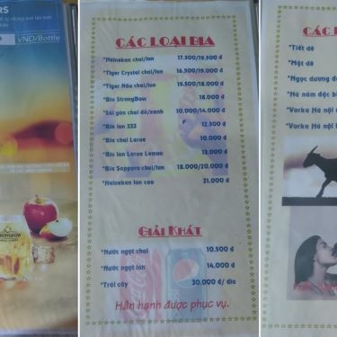Thực đơn- Quán Ăn Lẩu Dê Tài Ký 2 - Khổng Tử