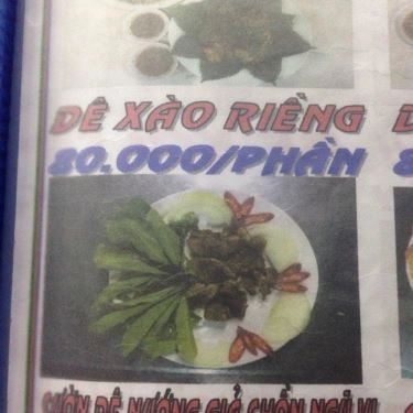 Thực đơn- Quán Ăn Lẩu Dê Toàn Trí - Nguyễn Hữu Thọ