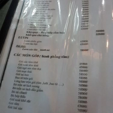 Thực đơn- Quán Ăn Lẩu Đồng Quê 3 - Đường 13