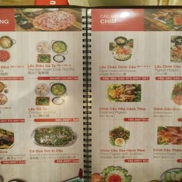 Thực đơn- Quán Ăn Lẩu Đức Trọc - Dịch Vọng Hậu