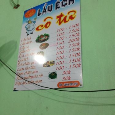 Thực đơn- Quán Ăn Lẩu Ếch Cô Tư