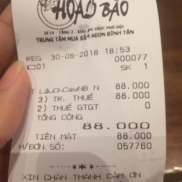 Tổng hợp- Quán Ăn Lẩu Hoài Bão - Aeon Mall Tân Phú