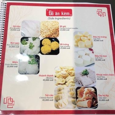 Thực đơn- Nhà Hàng Lẩu Hong Kong - Hotpot & Dimsum Town