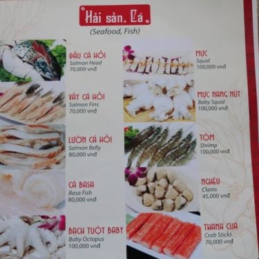 Thực đơn- Nhà Hàng Lẩu Hong Kong - Hotpot & Dimsum Town