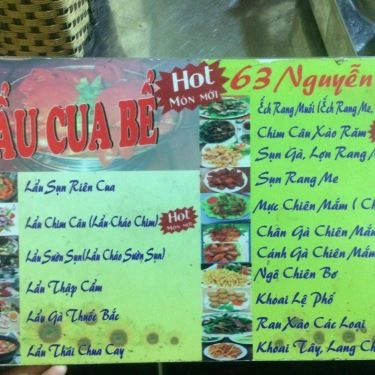 Thực đơn- Quán Ăn Lẩu Ngon - Nguyễn Du