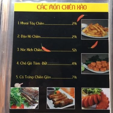 Thực đơn- Quán Ăn Lẩu Nung - Trương Vĩnh Ký