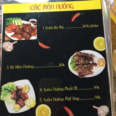 Thực đơn- Quán Ăn Lẩu Nung - Trương Vĩnh Ký