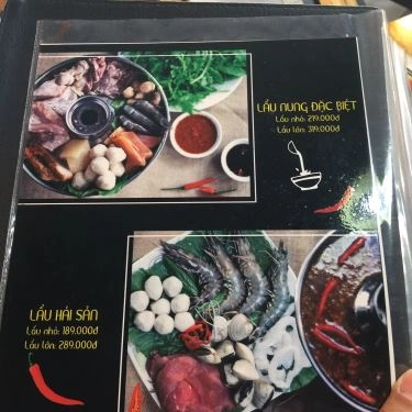 Thực đơn- Quán Ăn Lẩu Nung - Trương Vĩnh Ký