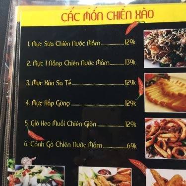 Thực đơn- Quán Ăn Lẩu Nung - Trương Vĩnh Ký