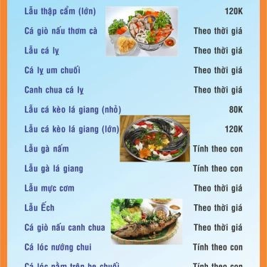 Thực đơn- Quán Ăn Lẩu Nướng Bé Út