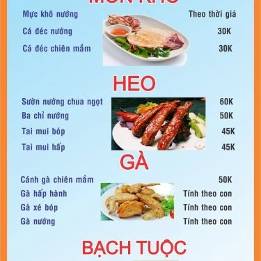 Thực đơn- Quán Ăn Lẩu Nướng Bé Út