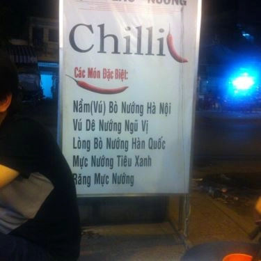 Tổng hợp- Quán Ăn Chilli - Lẩu Nướng Tự Chọn