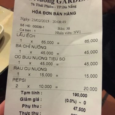Tổng hợp- Quán Ăn Lẩu & Nướng Garden