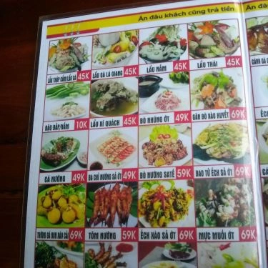 Thực đơn- Quán Ăn Lẩu Nướng Huế Ngon - Phạm Văn Đồng
