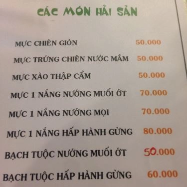 Thực đơn- Quán Ăn Lẩu & Nướng Leng Keng
