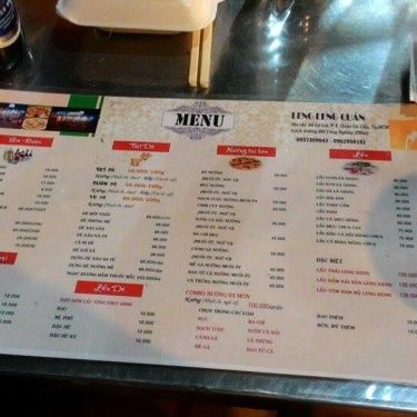 Thực đơn- Quán Ăn Lẩu & Nướng Leng Keng