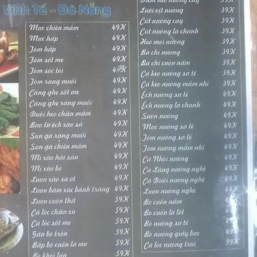 Thực đơn- Quán Ăn Lẩu Nướng Lyn