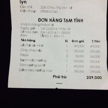 Tổng hợp- Quán Ăn Lẩu Nướng Lyn