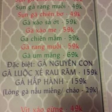 Thực đơn- Quán Ăn Meo Meo Beer Garden