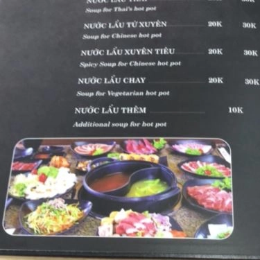 Thực đơn- Quán Ăn Lẩu Nướng Nhà Hường Phát