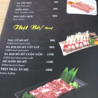 Thực đơn- Quán Ăn Lẩu Nướng Nhà Hường Phát