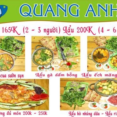 Thực đơn- Quán Ăn Lẩu Nướng Quang Anh