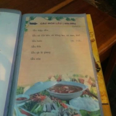 Thực đơn- Quán Ăn Lẩu & Nướng Quạt Mo