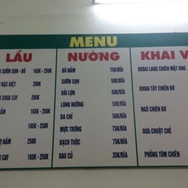 Thực đơn- Quán Ăn Lẩu Nướng Tàu Bay
