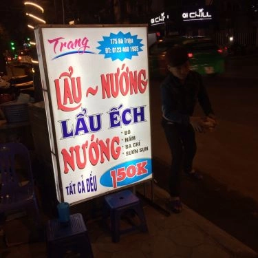 Thực đơn- Quán Ăn Trang - Lẩu & Nướng