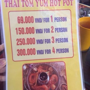 Thực đơn- Quán Ăn Jumy - Mì Tôm Chua Cay & Mì Gà Tần