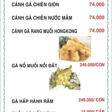 Thực đơn- Quán Ăn Lẩu Xanh Quán - Hải Sản Tươi Sống