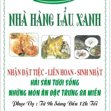Thực đơn- Quán Ăn Lẩu Xanh Quán - Hải Sản Tươi Sống