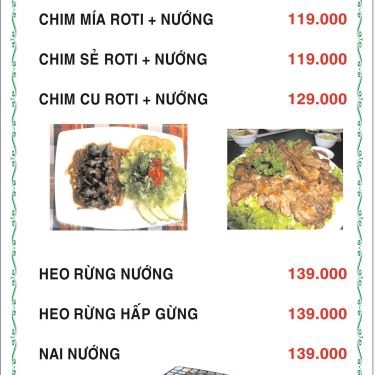 Thực đơn- Quán Ăn Lẩu Xanh Quán - Hải Sản Tươi Sống