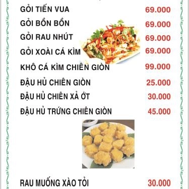 Thực đơn- Quán Ăn Lẩu Xanh Quán - Hải Sản Tươi Sống