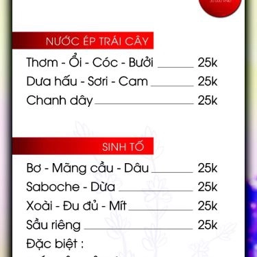 Thực đơn- Quán Ăn Lavender - Mì Cay & Trà Sữa