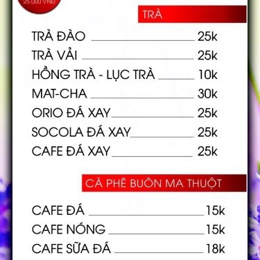 Thực đơn- Quán Ăn Lavender - Mì Cay & Trà Sữa