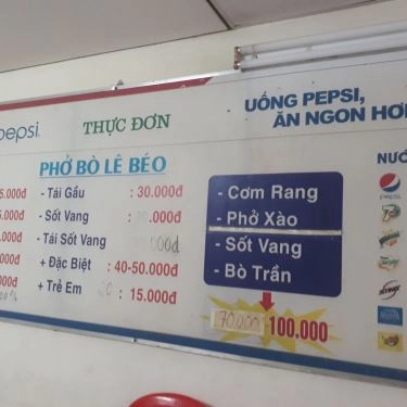 Tổng hợp- Quán Ăn Lê Béo - Phở Bò & Lẩu Gầu Bò