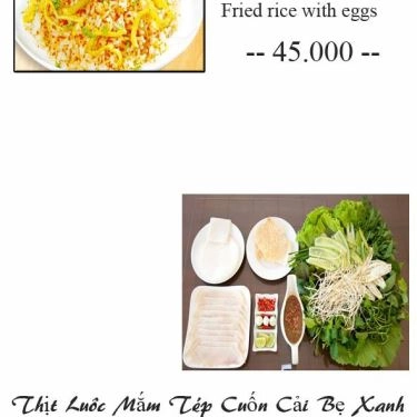 Thực đơn- Quán Ăn Lịch Tô - Lẩu Cá Khoai