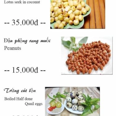 Thực đơn- Quán Ăn Lịch Tô - Lẩu Cá Khoai