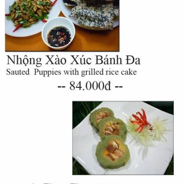 Thực đơn- Quán Ăn Lịch Tô - Lẩu Cá Khoai