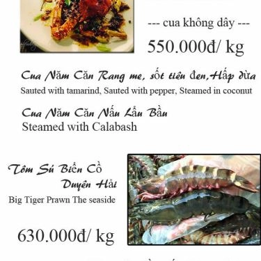 Thực đơn- Quán Ăn Lịch Tô - Lẩu Cá Khoai