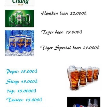 Thực đơn- Quán Ăn Lịch Tô - Lẩu Cá Khoai