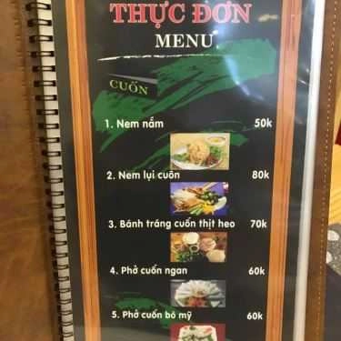 Thực đơn- Lim - Cuốn & Nướng Việt