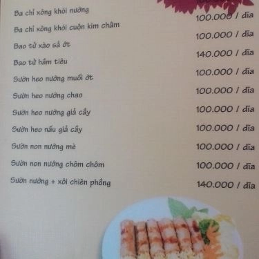 Thực đơn- Quán Ăn Linh Cá Kèo - Pasteur